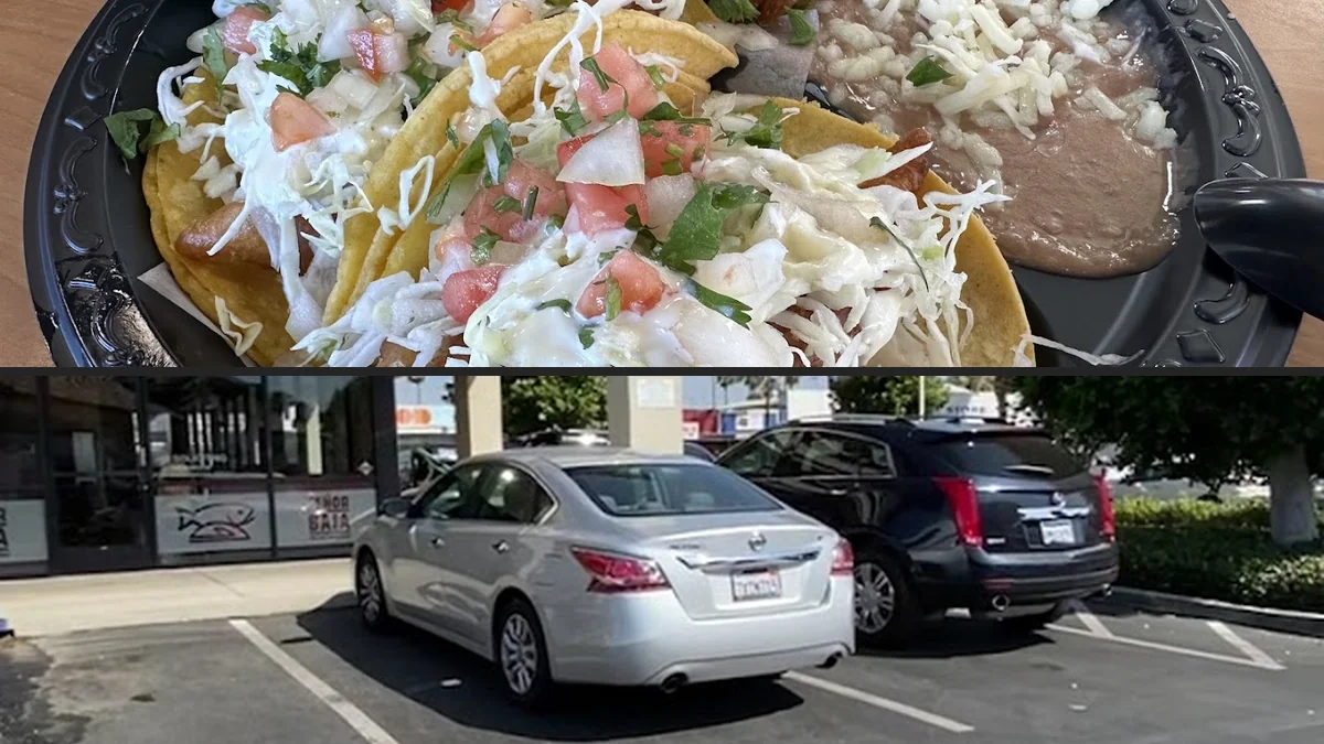 Baja-style dishes served on simple plates