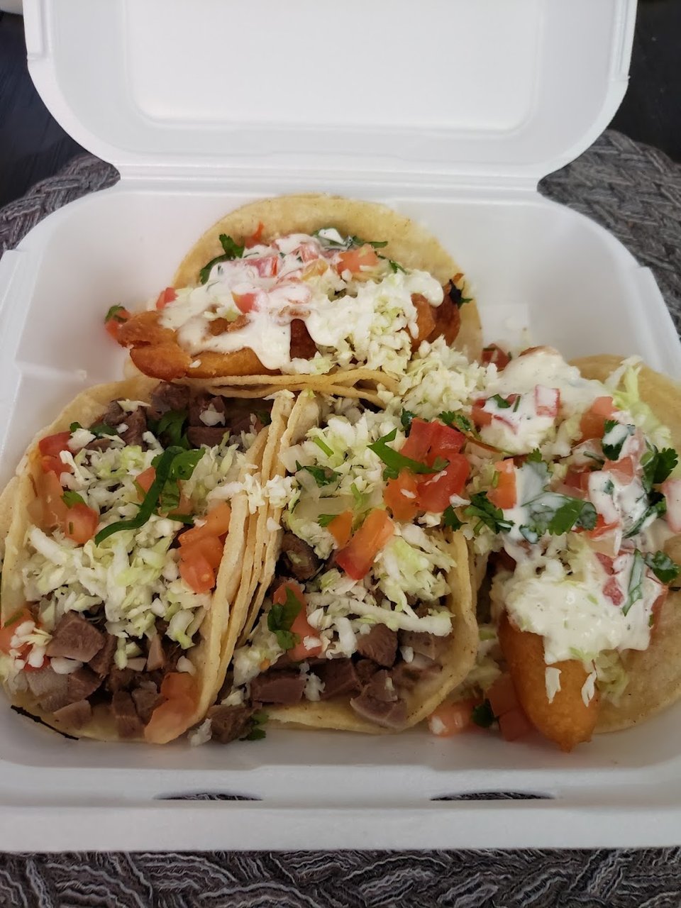 Tacos Lengua and Fish